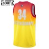 Camiseta Niños All-Star 2023 Team 2 Giannis Antetokounmpo 34 Nike Naranja Swingman